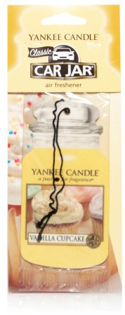 Yankee candle Auto-Dufterfrischer, Duft Vanilla Cupcake, Pappe, Beige, 81x19.7x1.2 cm