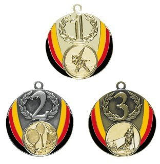 S.B.J - Sportland Medaille Deutschland Gold 5 cm
