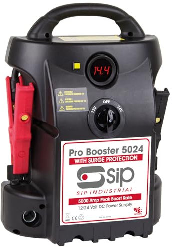 SIP Pro 5024 Start Booster, Battery Booster Jump Starter Power Pack 12V/24V 5000A/2500A