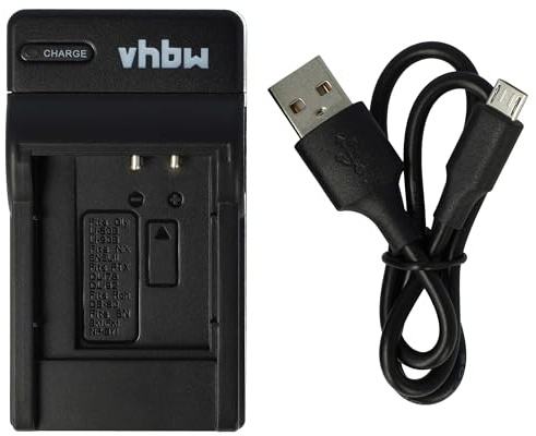 vhbw USB Ladegerät kompatibel mit Olympus mju Tough 6000, 6010, 6020, 8000, 8010 Kamera Camcorder Action Cam-Akku - Ladeschale