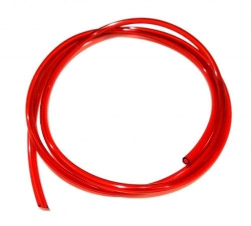 1m of Red Fuel Line 2mm ID 4mm OD for lawnmower strimmers and chainsaws