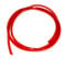 1m of Red Fuel Line 2mm ID 4mm OD for lawnmower strimmers and chainsaws