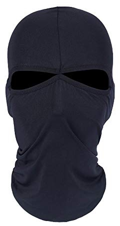 Xiabing Balaclava Breathable Lightweight Lycraspandex Ski Face Mask for Cycling Sports,Black