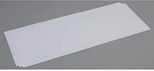 evergreen 9105 - Polystyrolplatte, 200 x 530 x 1 mm, 3 Stück, weiß