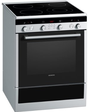 Siemens HC744540 Cuisinière sur pied, A, plaques de cuisson : vitrocéramique, couleur : acier inoxydable, eco Plus, air pulsé 3D Plus