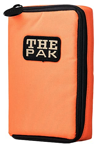 Karella Darttasche The PAK original, orange, Platz für 3 Dartsets, handlich und geräumig, Perfekter Schutz, Dartcase, Tasche für Darts