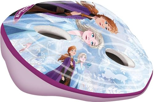 Disney Unisex Adulto 2208076 Jugend Frozen Fahrradhelm, Mehrfarbig, 53-55 cm, 0, Taglia unica
