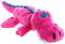 goDog Jouet pour Chien Croco en Peluche avec Technologie Anti-Mastication Rose Taille S