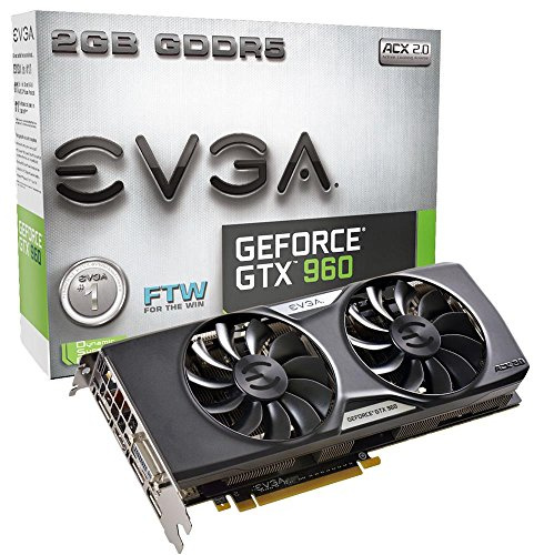 EVGA GeForce GTX 960 FTW ACX 2.0+ Scheda video NVIDIA GeForce GTX 960 2GB