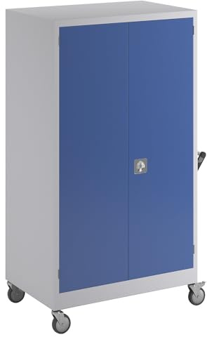 Kaiser + Kraft Werkstattschrank | Stahlblech | Enzianblau | HxBxT 1680 x 920 x 610 mm, enzianblau RAL 5010