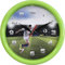 Eurotime Fussball Quarz Wanduhr kein Ticken, schleichende Sekunde (geräuscharm) Modell 80090