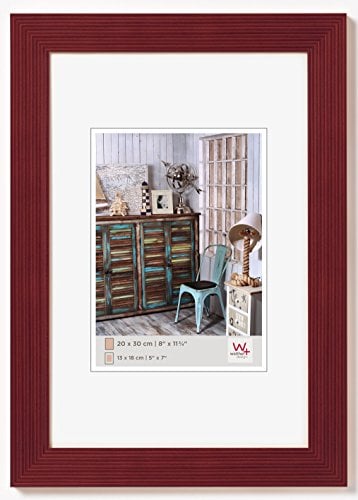 walther design Grado Cornice, Legno, Rosso, 15 x 20 cm