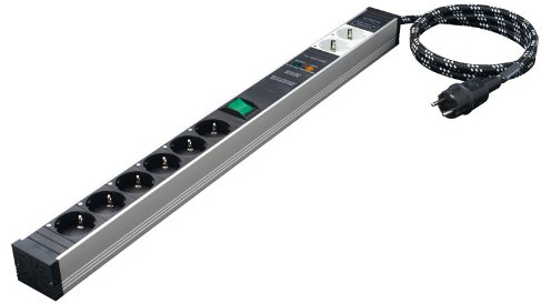 In-akustik Referenz AC-2502-SF8 Netzleiste (8-Fach, 3X 2,5qmm) 1,5 m