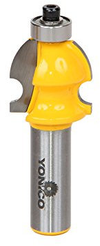 Yonico 16136 - Architectural Molding Router Bit, Cutting Height: 15/16, Cutting Depth: 1/4 - 1/2 Shank