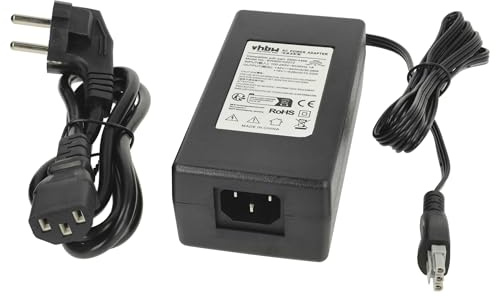 vhbw Netzteil kompatibel mit HP Deskjet | Officejet, Photosmart, PSC Drucker - 200 cm, schwarz