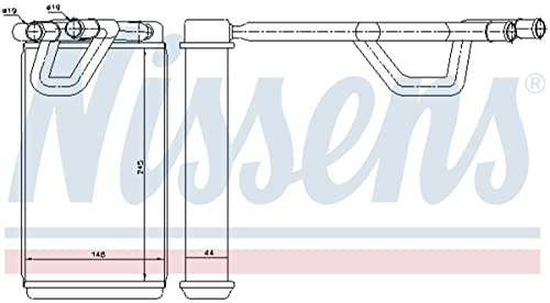 Nissens 72208 Wärmetauscher, Innenraumheizung