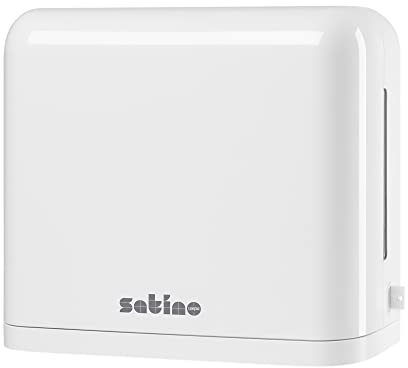 Satino by WEPA Papierhandtuchspender für Z Falz & V Falz Papierhandtücher - Made in Germany – SATINO Handtuchspender für PT3, PT4 & H3 Handtuchpapier mit Füllstandsanzeige - für Gewerbe & Industrie