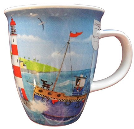 Birsppy Dunoon Ahoy! Lighthouse Leuchtturm Nevis Knochenporzellan Becher, 0.48 Liter, Wiederverwendbar, Rund, Tasse