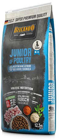 BELCANDO Junior GF Poultry [12,5 kg] getreidefreies Hundefutter | Trockenfutter ohne Getreide für Junge Hunde | Alleinfuttermittel für Hunde ab 4 Monaten