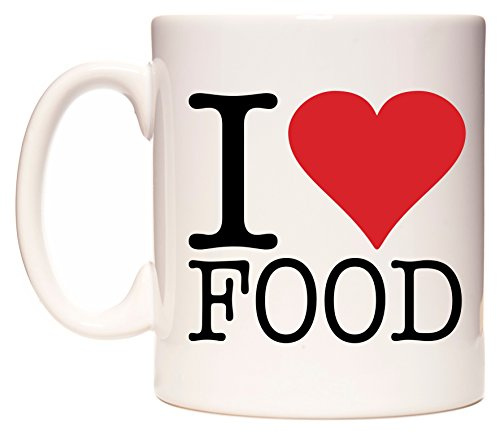 WeDoMugs I Love Food Ceramic Mug