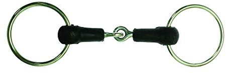 Korsteel Hard Rubber Jointed Loose Ring Snaffle Bit - 6