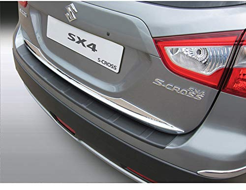 RGM ABS Heckstoßstangenschutz passgenau | kompatibel mit Suzuki SX4 S-Cross 10/2013- 'Ribbed' Schwarz