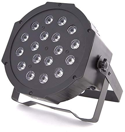 ETEC Professional LED Flat PAR 56 Scheinwerfer 18x3W RGB DMX Veranstaltung Event Bühne Spot Beleuchtung Party Disco DJ Lichteffekt