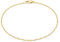 CARISSIMA Damen-Armband 9ct Yellow 30 Twist Curb Chain Bracelet 19cm/7.5 375 Gelbgold-1.23.0472
