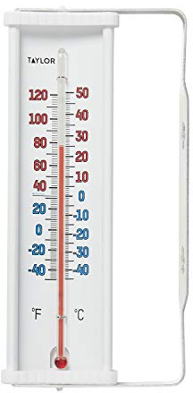Taylor Mountable Outdoor Window Thermometer, Easy to Read for Backyard, Patio, Garden, and Lawn, White