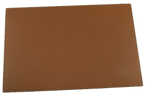 Läufer 39108 Scala Schreibtischunterlage, 45x65 cm, naturgenarbtes Rindsleder, cognac, Handgefertigt aus Echtleder in Deutschland, Schreibunterlage aus Leder