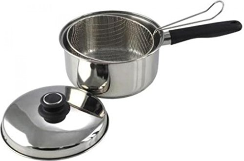 Stainless steel collection 22cm Stainless Steel Chip pan, Silver