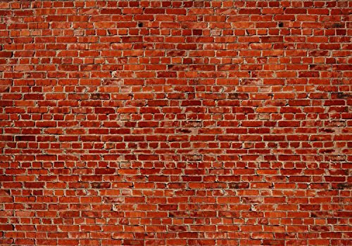 wandmotiv24 Fototapete Backstein rot Klinker Größe: 400 x 280 cm Wandbild - Motivtapete Steinmauer Mauer stein stadt ziegelstein KT240