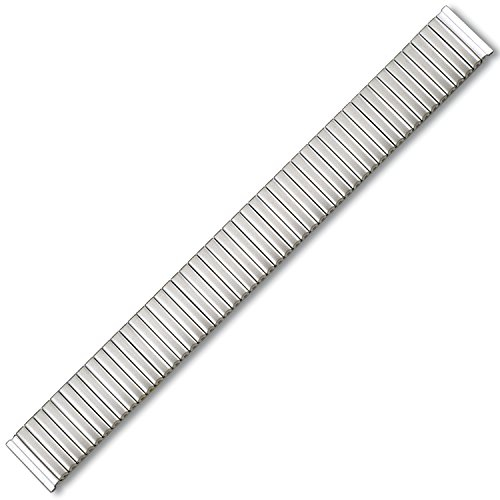 Eichmüller Flexibles Spannband aus poliertem Edelstahl, matt/PVD-Beschichtung, Silberfarben - Matt, 22mm, Armband