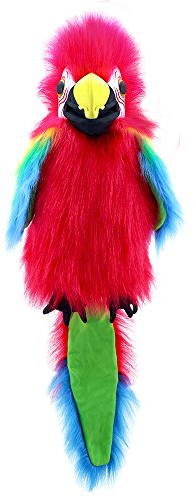 The Puppet Company - Large Birds - Amazon Macaw, Multi-colored, 45 centimeters