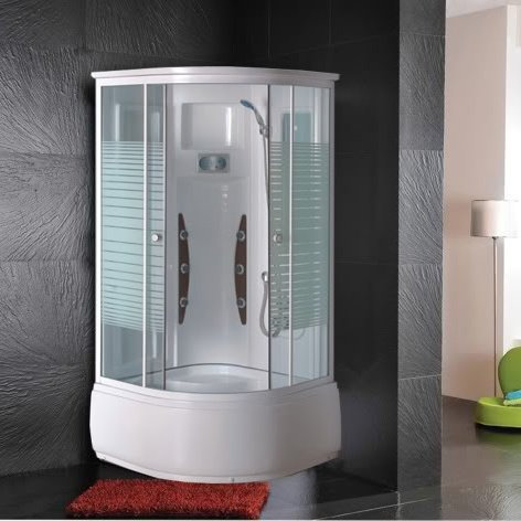 Bagno Italia Box doccia idromassaggio 90x90 cm cabina multifunzione con 6 getti vasca anti-scivolo I