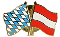 Flaggenfritze® Freundschaftspin Bayern - Österreich