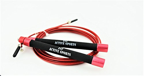 Fit Active Sports Unisex, mens, womens, boys, girls Cross Training Jump Rope Red