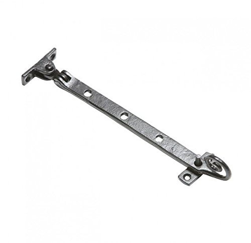 Blacksmith Style Iron Monkey Tail Window Casement Stay - 12 Length