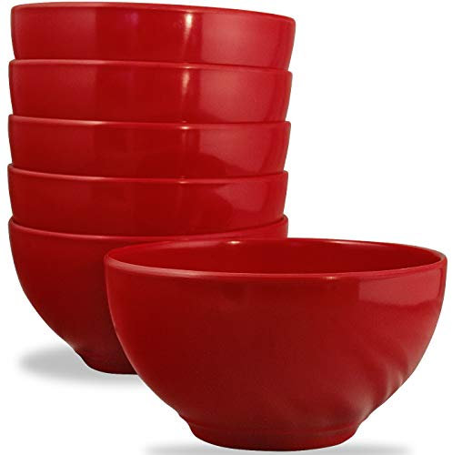 Reston Lloyd Red Melamine Bowl, Set of 6 by Reston Lloyd