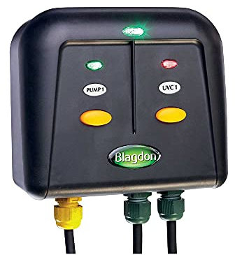 Blagdon 1040204 Powersafe Garden & Pond Safe Weatherproof Electrical Switch Box, 2 Outlet, Black