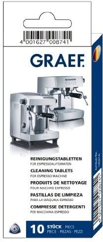 Graef 145614 Reinigungstabletten für Siebträger, 10-er Set