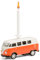 corpus delicti :: Geburtstagskerze mit Modellauto kompatibel mit VW Bus T1 – das Geschenk zum Geburtstag für alle Van-Fans (orange) (20.2K)