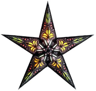 Windworks starlightz 302689 Papierstern jaipur brown/yellow