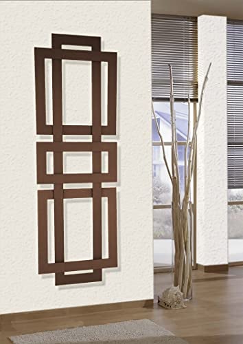 Badheizkörper Design ART 2 HxB 180 x 60 cm 1019 Watt braun Szagato Handtuchheizung Handtuchwärmer Design Heizkörper Mittelanschluss Bad Heizkörper vertikal moderner Heizkörper flach modern