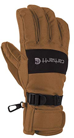 Carhartt W.B. Herren Handschuhe, wasserdicht, atmungsaktiv, isoliert, braun/schwarz, Large