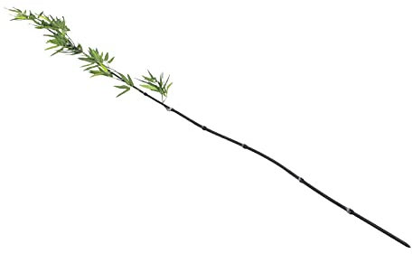 EUROPALMS Bambusstab mit Blättern, künstlich, 180cm, 6er Pack | Einzelne, Filigrane Bambusstäbe