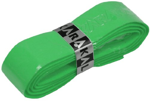 Karakal, Griffband / Griff-Tape, selbstklebend, für Badminton / Squash / Tennis / Hockey / Curling, Polyurethan, ausgezeichnete Griffigkeit, Schläger-Griff, grün, 1x Grip