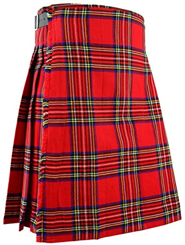 Hamilton Kilts Kilt écossais Traditionnel Highland Robe Jupe Royal Stewart Tartan fête de Mariage Cornemuse Tenue, W34