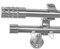 BASIT Rohr + Innenlauf Gardinenstange Wandmontage 2 läufig 360cm lang Edelstahl Look Metall Gardinenstange 2 läufig Wandbefestigung Ø20mm I H60 RI