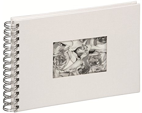 Pagna 12109-02 Spiralalbum 240 x 170 mm 40 Seiten, Leineneinband, weißer Fotokarton Farbe: weiß